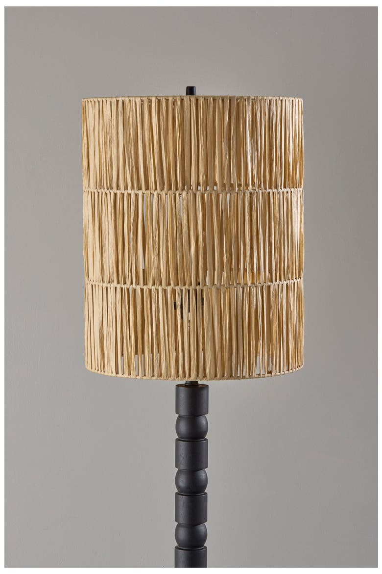 Norfolk Floor Lamp, Alternate, color, BLACK