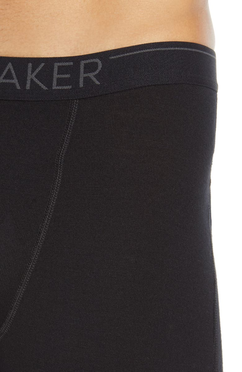 Icebreaker 260 Tech Merino Wool Base Layer Leggings, Alternate, color, Black