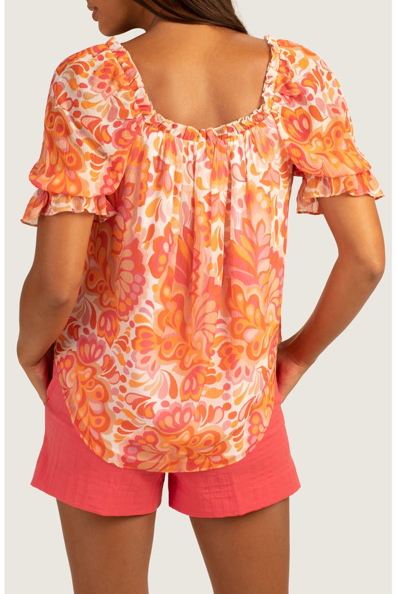 Sophia 2 Ruffled Top, Alternate, color, SLUSHIE MULTI
