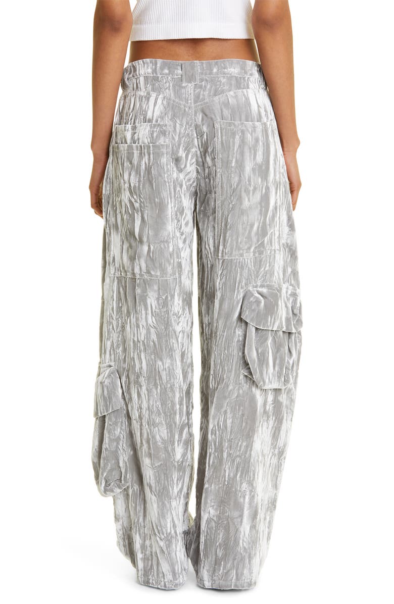 Collina Strada Wide Leg Cargo Pants, Alternate, color, Silver