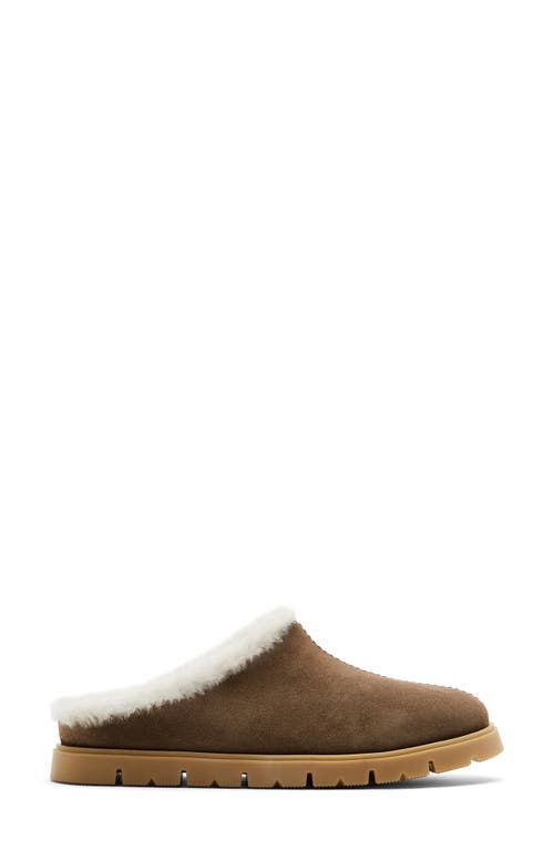 La Canadienne Eva Shearling Lined Slipper In Multi