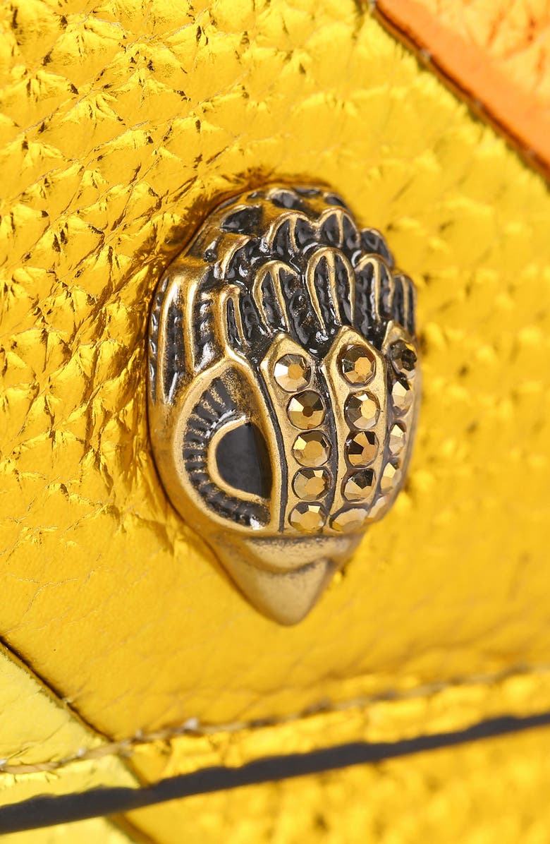 Kurt Geiger London Micro Kensington Metallic Faux Leather Crossbody Bag, Alternate, color,