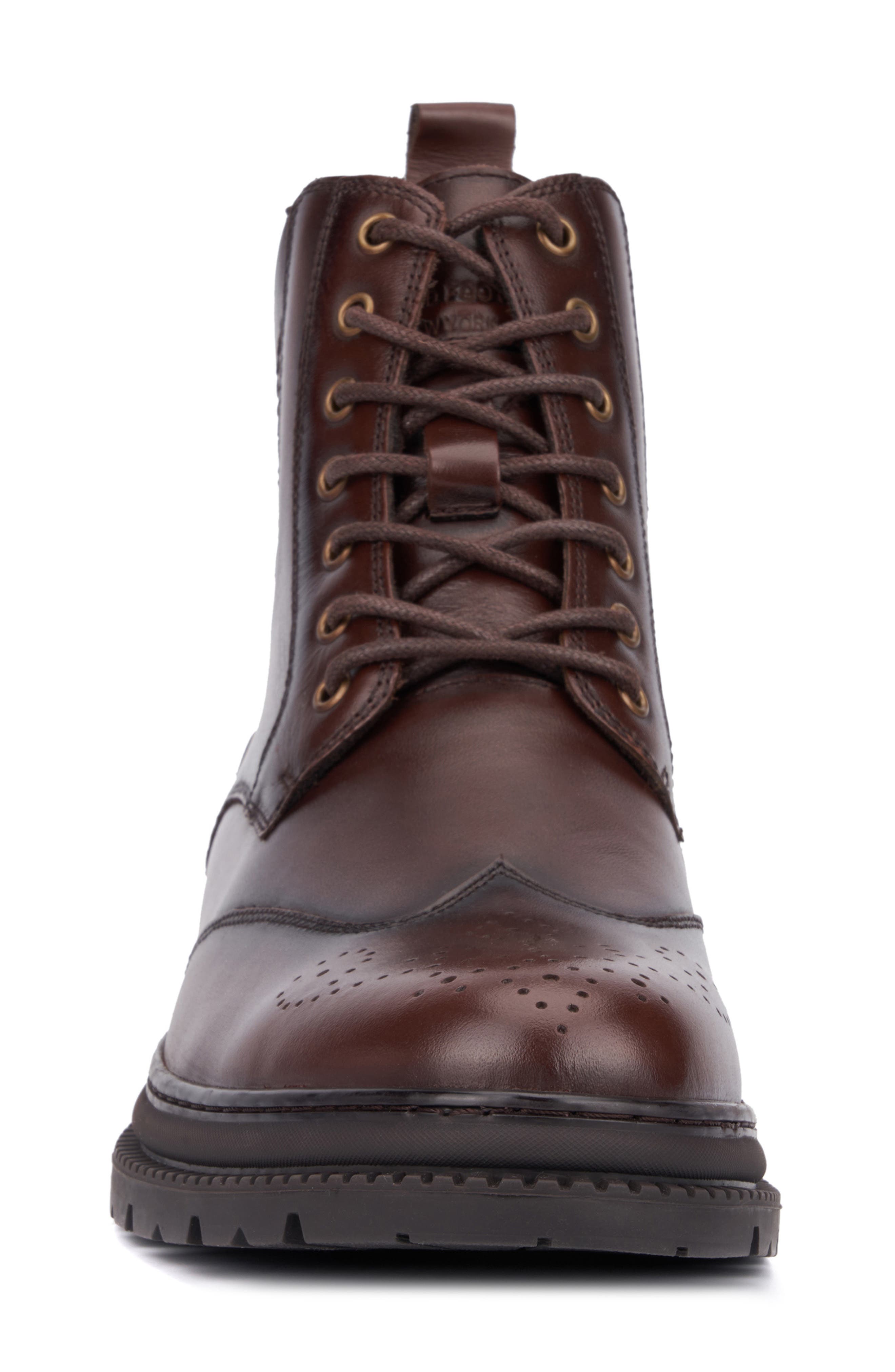 Devon Lace-Up Boot, Alternate, color, COGNAC