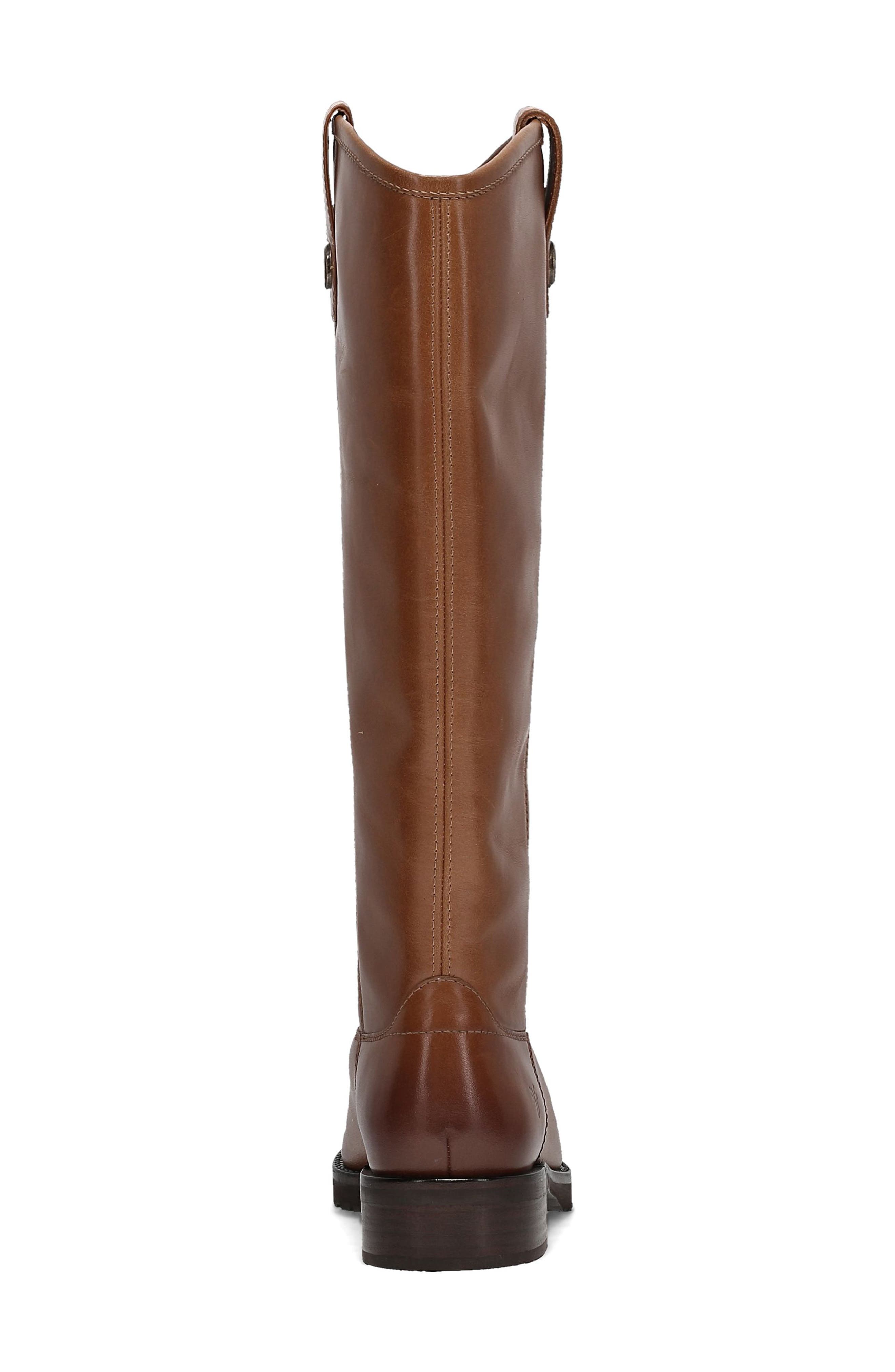 Melissa Lug Button Tall Leather Boot, Alternate, color, TAN