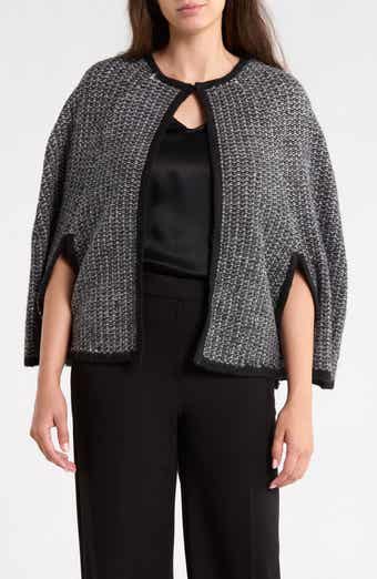 Knit Tweed Cape Shawl