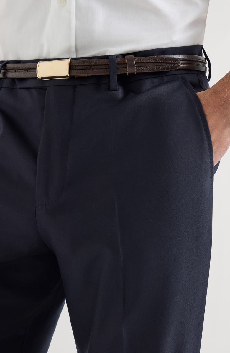 Brunello Cucinelli Lightweight cashmere trousers, Alternate, color, Navy Blue