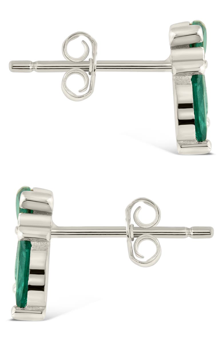 Sterling Forever Nora Cubic Zirconia Stud Earrings, Alternate, color,