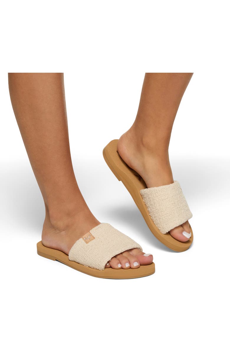 Roxy Amalfi Coast Slide Sandal, Alternate, color, Natural