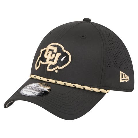 Men's New Era  Black Colorado Buffaloes Rope 39THIRTY Flex Hat