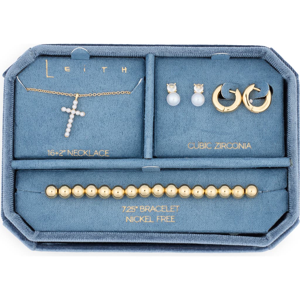 Leith Pendant Necklace, Earrings & Bracelet Set In Multi