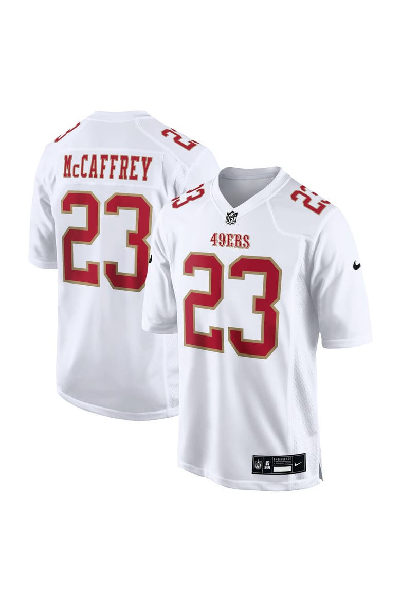 Men's Nike Christian McCaffrey Tundra White San Francisco 49ers Fashion Game Jersey, Main, color, White