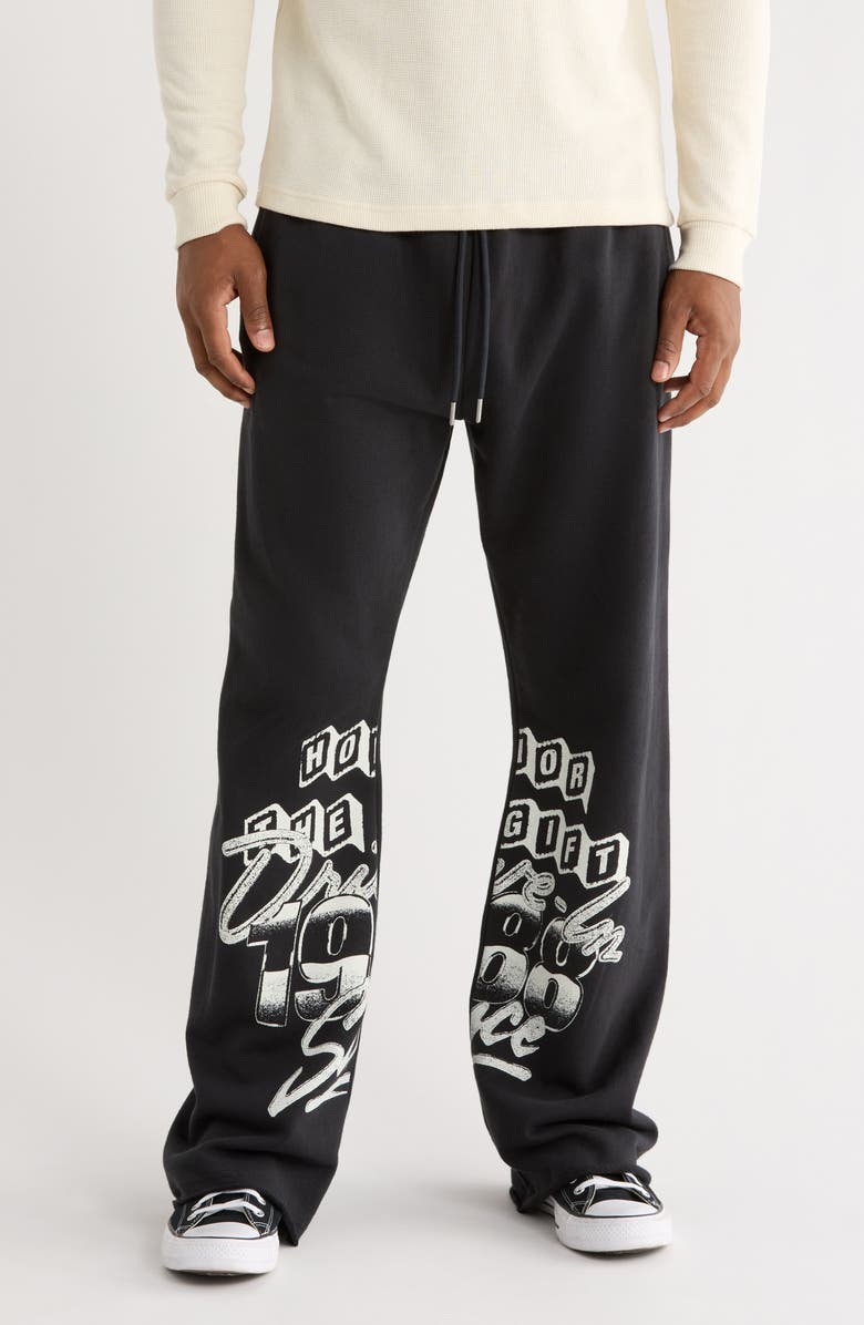 HONOR THE GIFT Drive-In Sweatpants, Main, color, Black