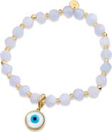 SAVVY CIE JEWELS Beaded Stretch Pendant Bracelet