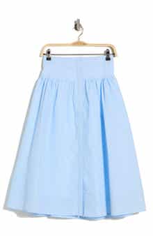 Nanette Lepore Seersucker Midi Skirt