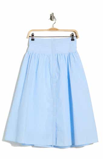 Nanette Lepore Seersucker Midi Skirt