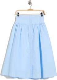 Nanette Lepore Seersucker Midi Skirt