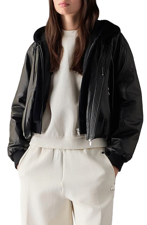 Cardin Leather Bomber Jacket