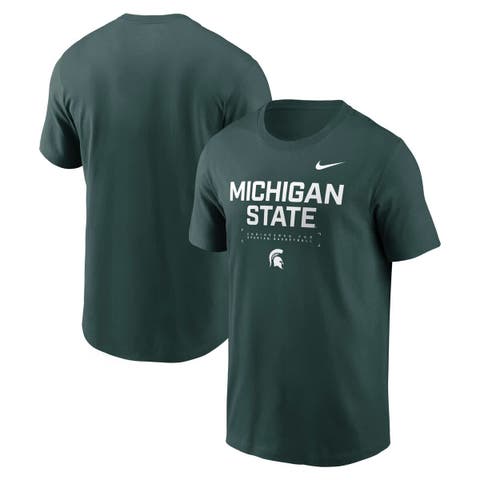 Men
s Nike Green Michigan State Spartans 2025 Courtside Basketball Performance T-Shirt