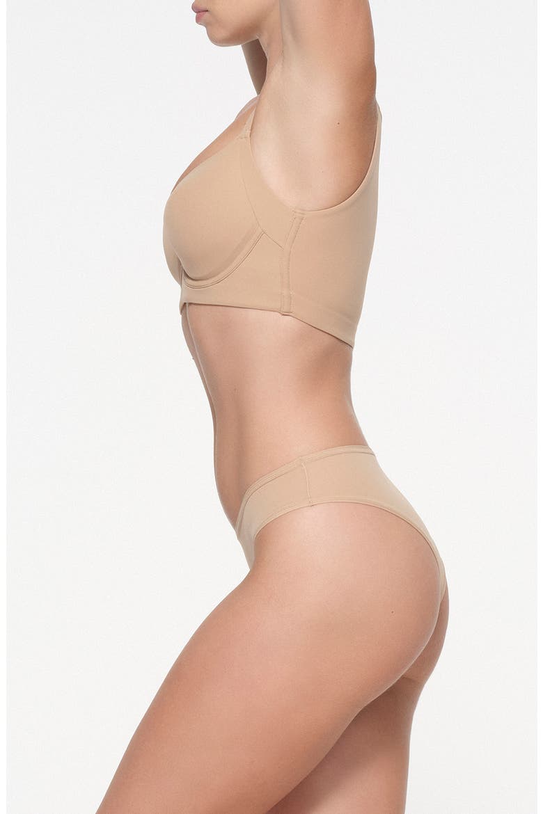 Fits Everybody Back Smoothing Full Coverage Underwire Bra, Alternate, color, CLAY