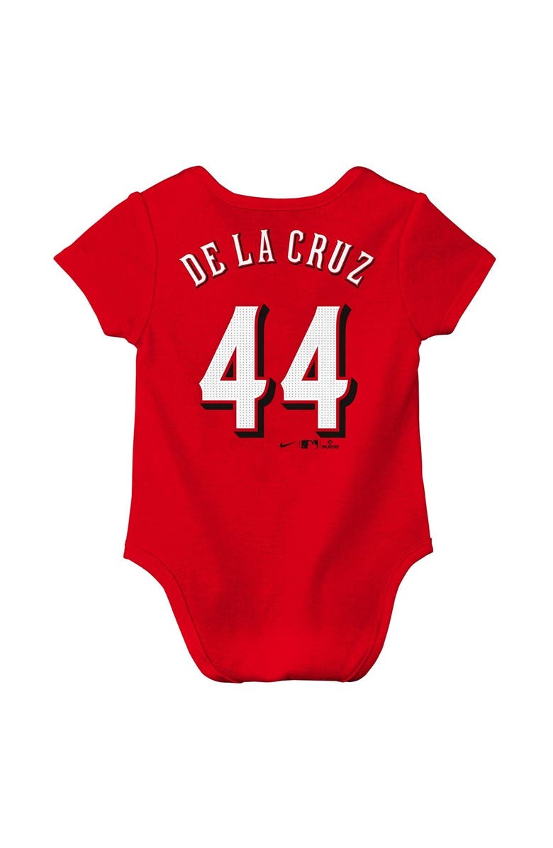 Nike Newborn Nike Elly De La Cruz Red Cincinnati Reds Name & Number Fuse Bodysuit, Alternate, color, Red