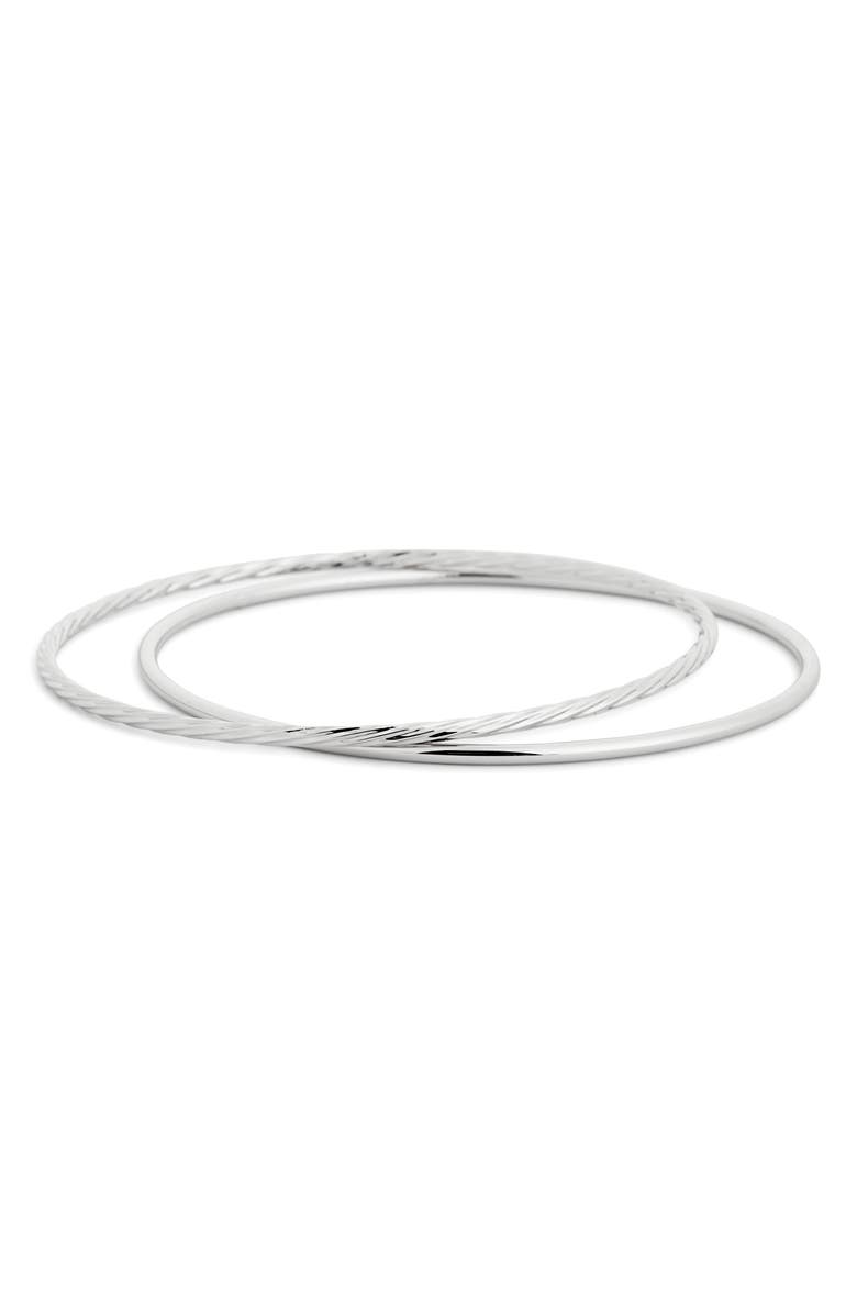NORDSTROM RACK Pack of 2 Skinny Bangles, Alternate, color,