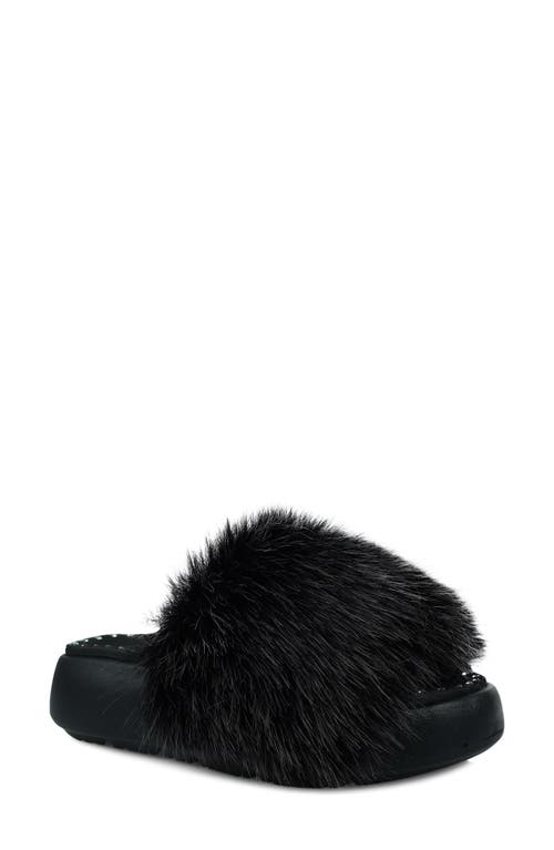 Shop Zigi Fabbi Faux Fur Platform Sandal