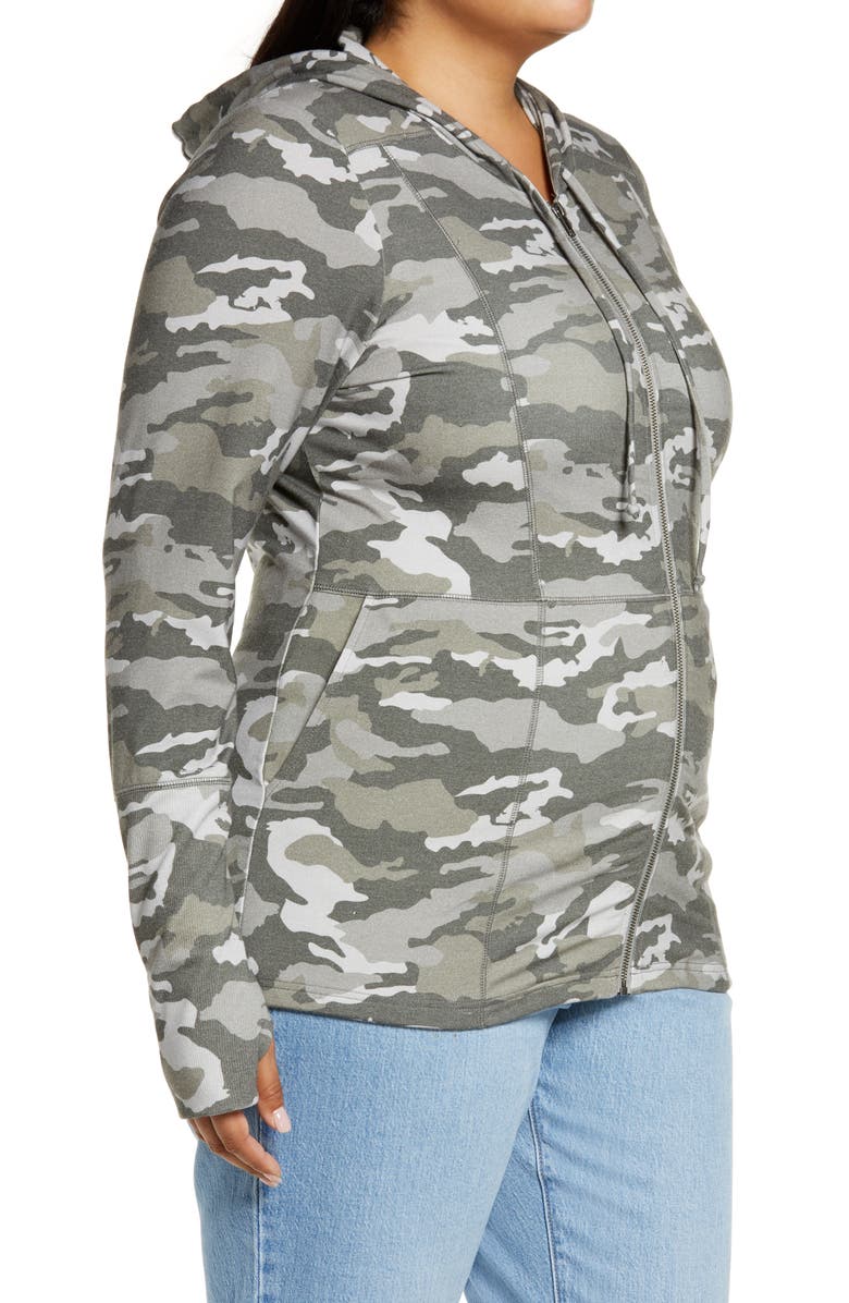Chaser Camo Zip-Up Hoodie, Alternate, color,