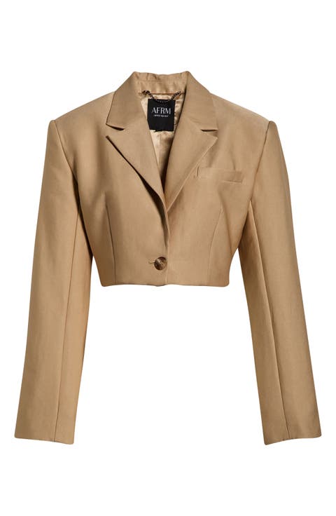Petra Twill Crop Blazer