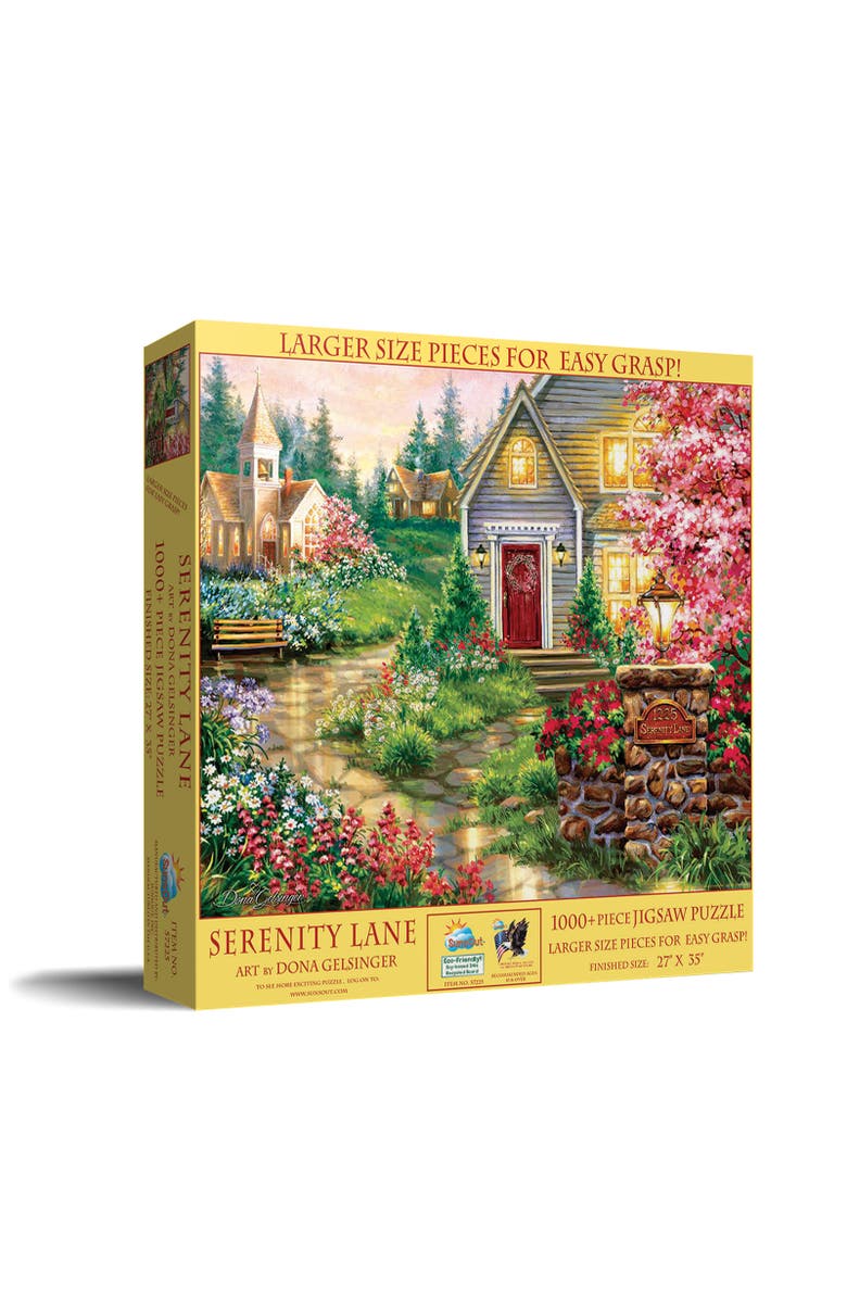 Sunsout Serenity Lane 1000 piece Jigsaw Puzzle for Adults Large Pieces, Main, color, Multicolor