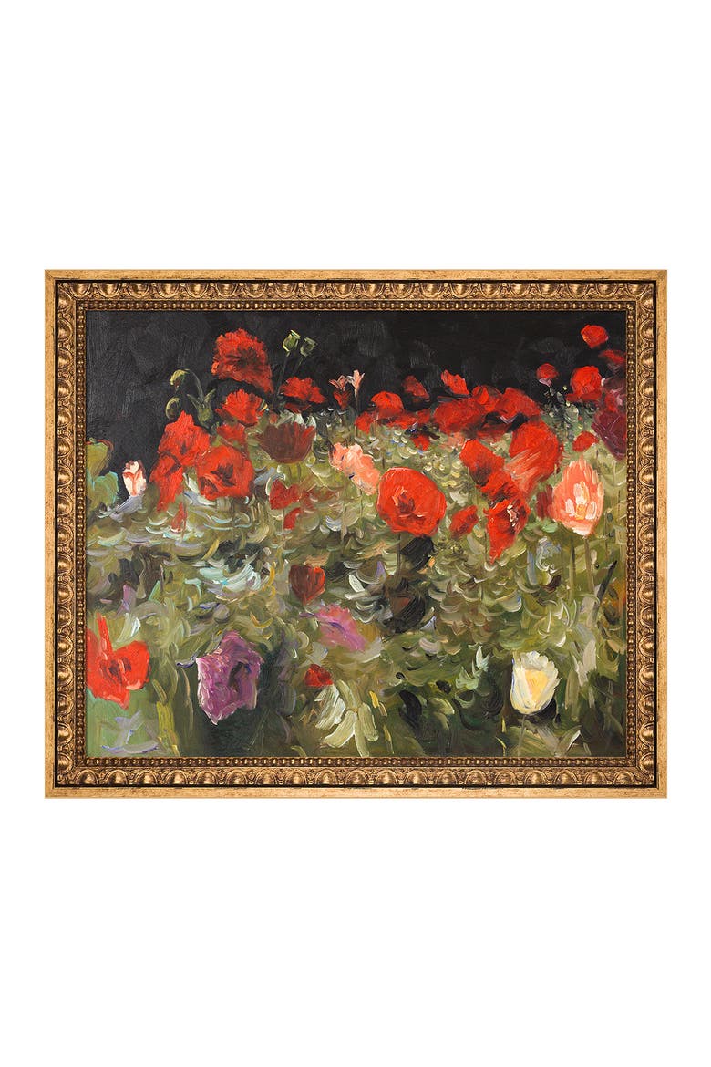 Four Color Portrait Singer OVERSTOCK ART 'Poppies' by John Singer Sargent Framed Oil Painting ...