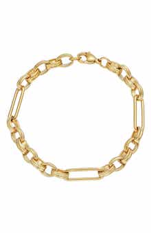 Adornia Tarnish Resistant 18K Gold Plated Chain Bracelet