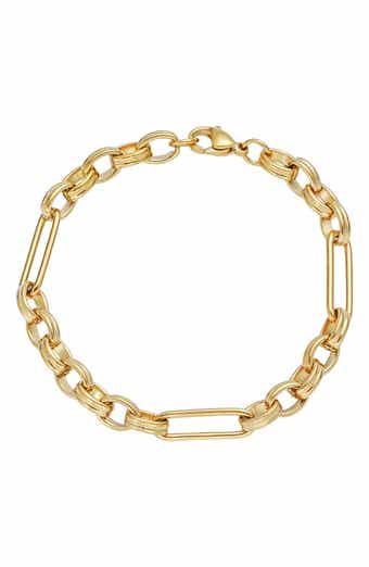 Tarnish Resistant 18K Gold Plated Chain Bracelet