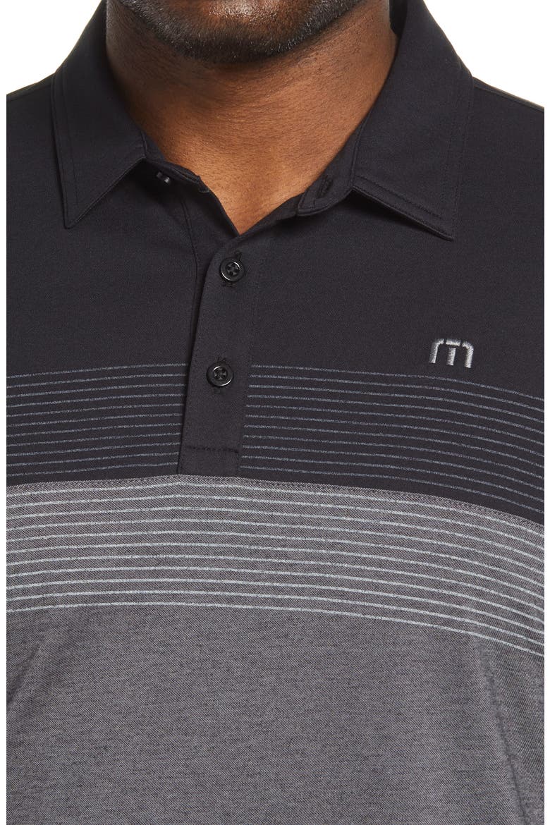 Best of Both Stripe Piqué Polo, Alternate, color, BLACK