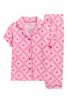 Juicy Couture Kids' Logo Print Two-Piece Pajamas