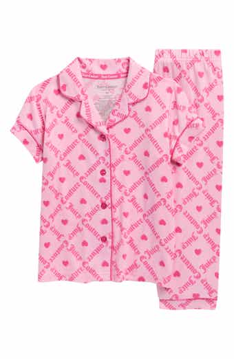 Juicy Couture Kids' Logo Print Two-Piece Pajamas