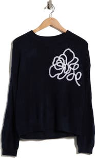 Parker Embroidered Crewneck Sweater