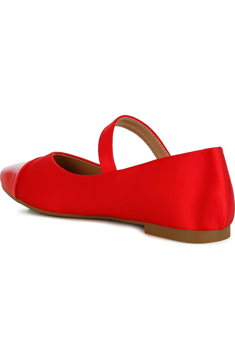 LONDON RAG Albi Mary Jane Flat, Alternate, color, Red