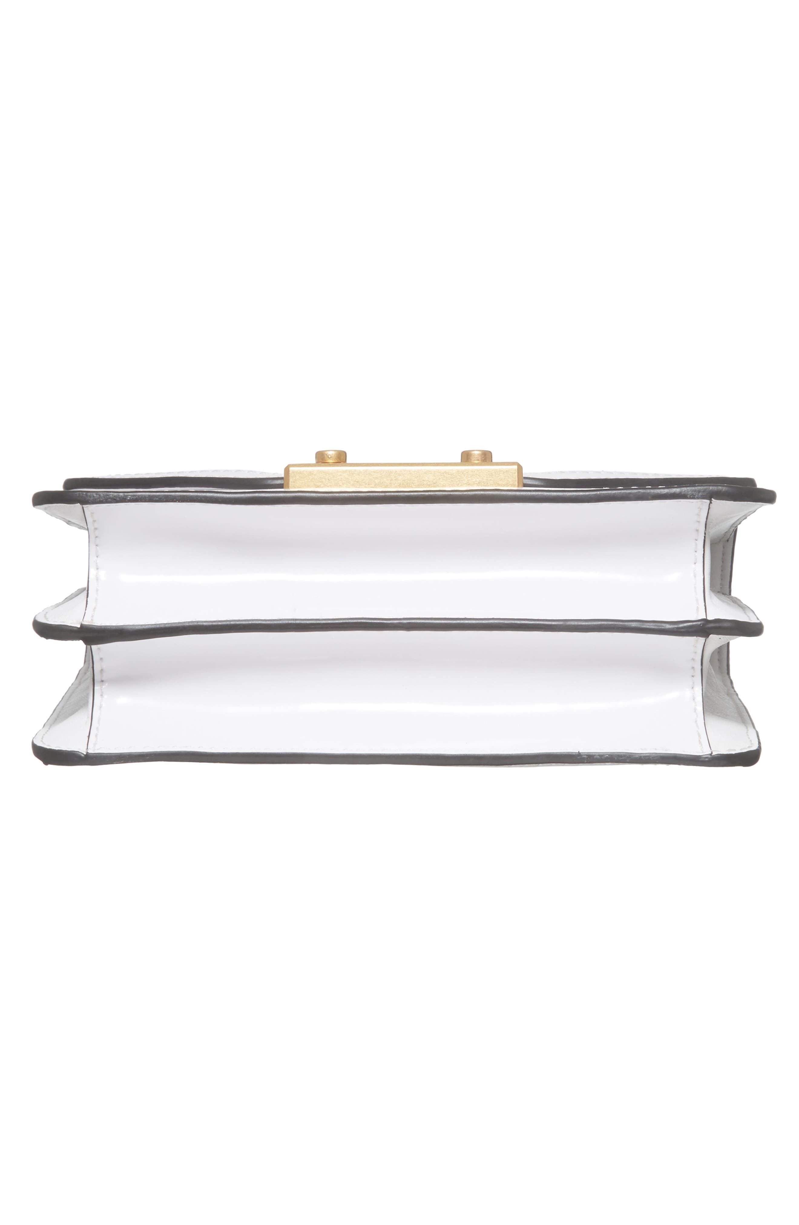 Mini Juliette Leather Top Handle Satchel, Alternate, color, WHITE