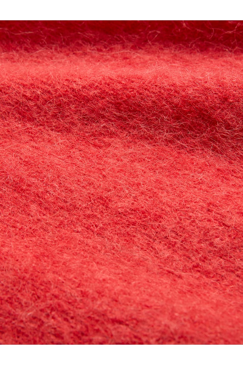 Crew Neck Alpaca Sweater, Alternate, color, Red Orange