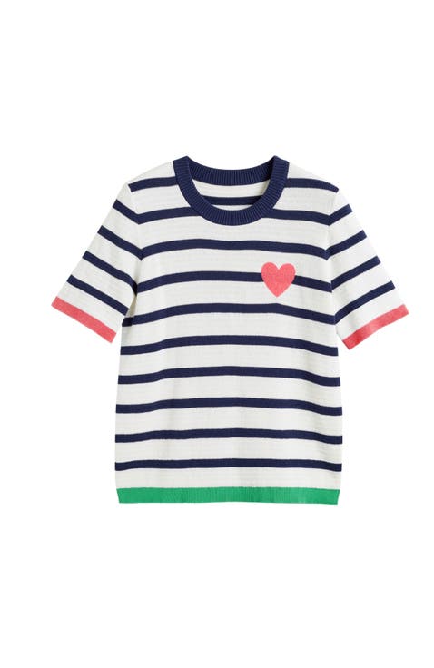 Cotton Heart Breton Crochet T-Shirt