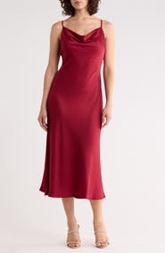 WEST K Hammered Satin Slipdress
