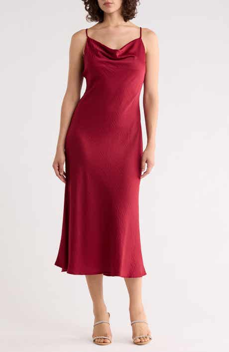 WEST K Hammered Satin Slipdress