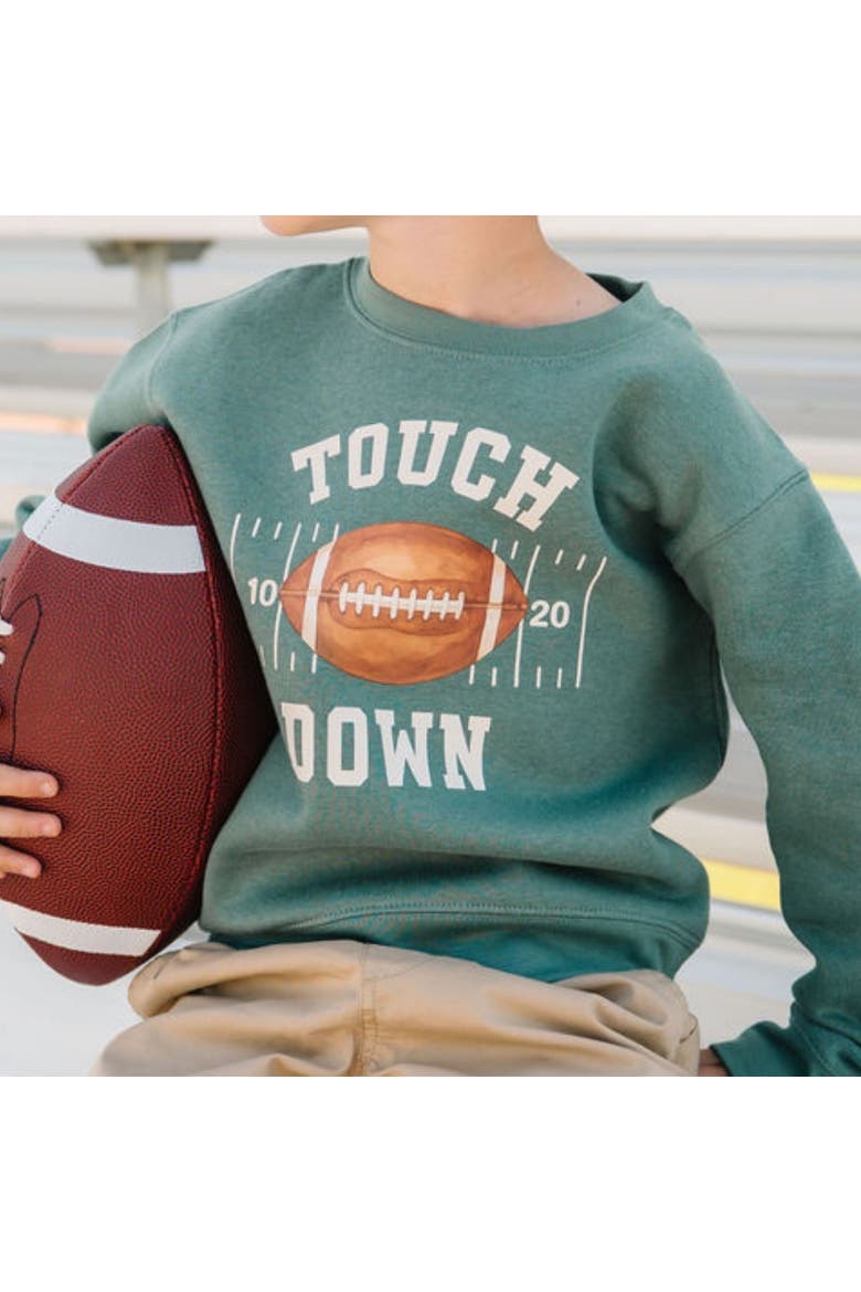 Touchdown Sweatshirt, Alternate, color, Hunter Green