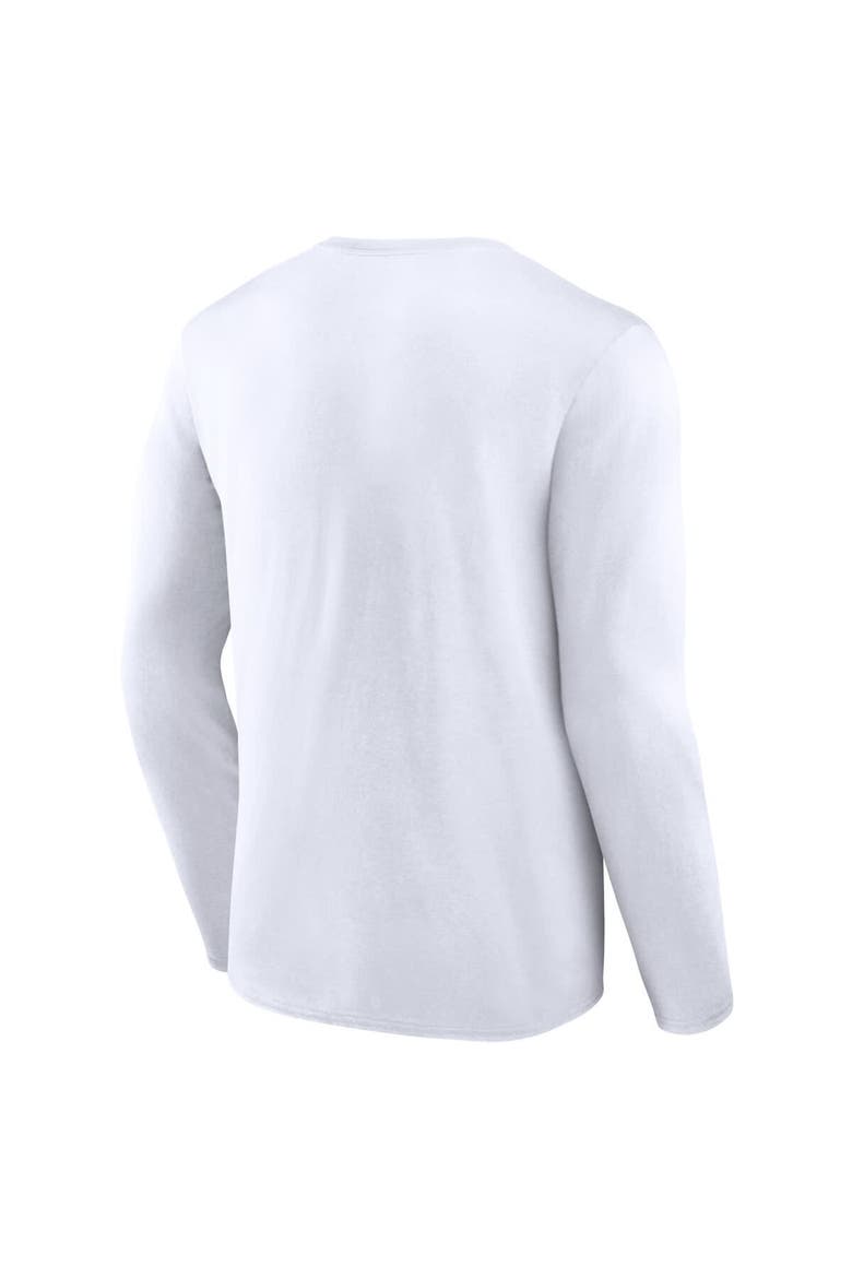 Men's Fanatics Branded White New York Yankees Pressbox Long Sleeve T-Shirt, Alternate, color, White