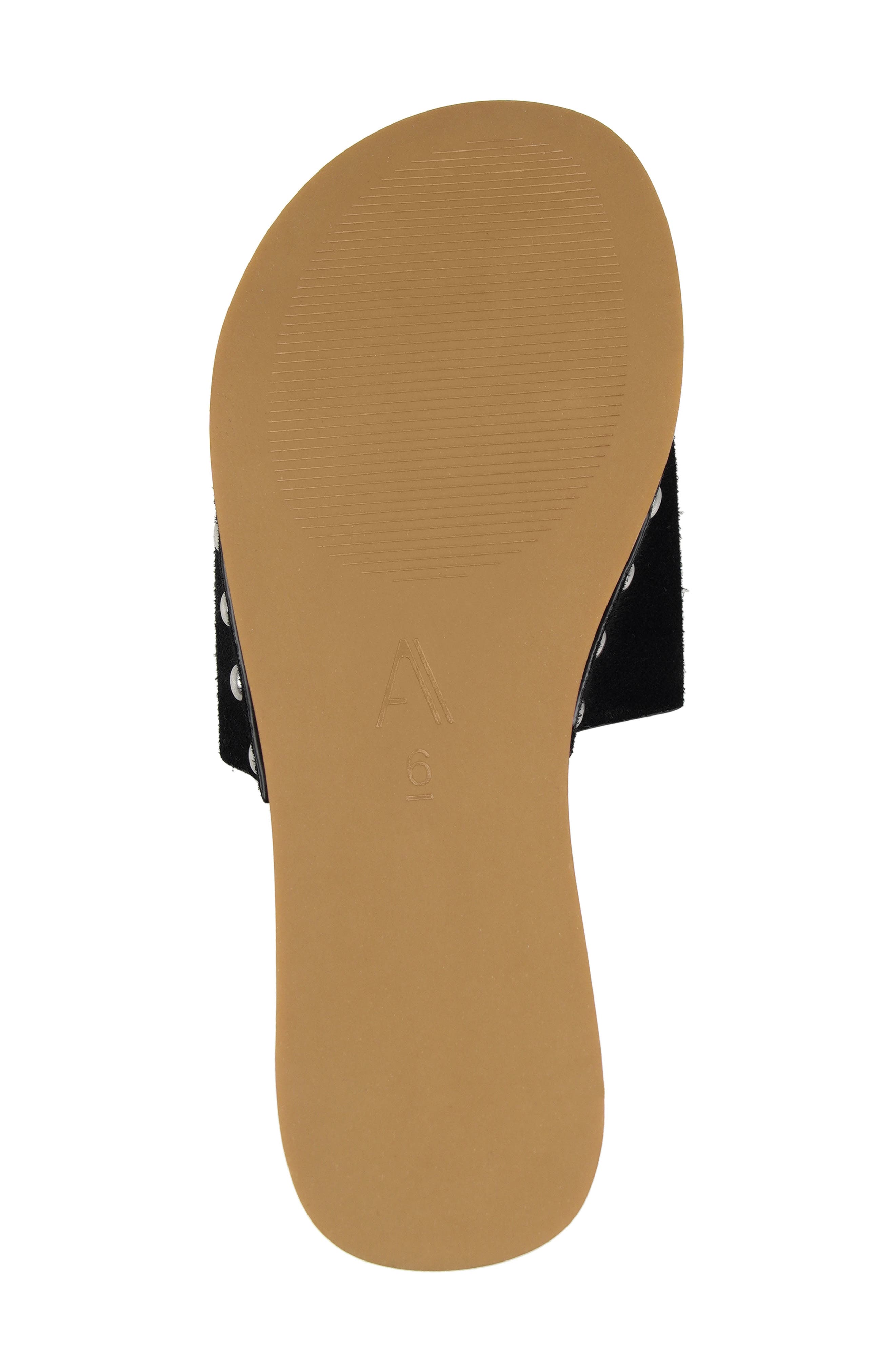 Fabia Slide Sandal, Alternate, color, BLACK SUEDE