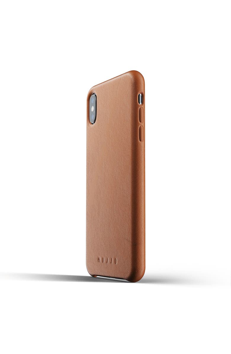 MUJJO Full Leather Case for iPhone XS Max, Main, color, Tan