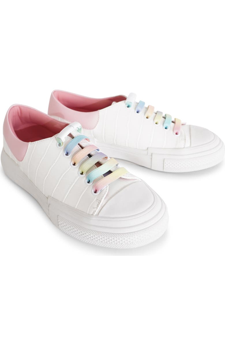 Belle & Bloom Just A Little Dream Croc Leather Sneaker, Main, color, White