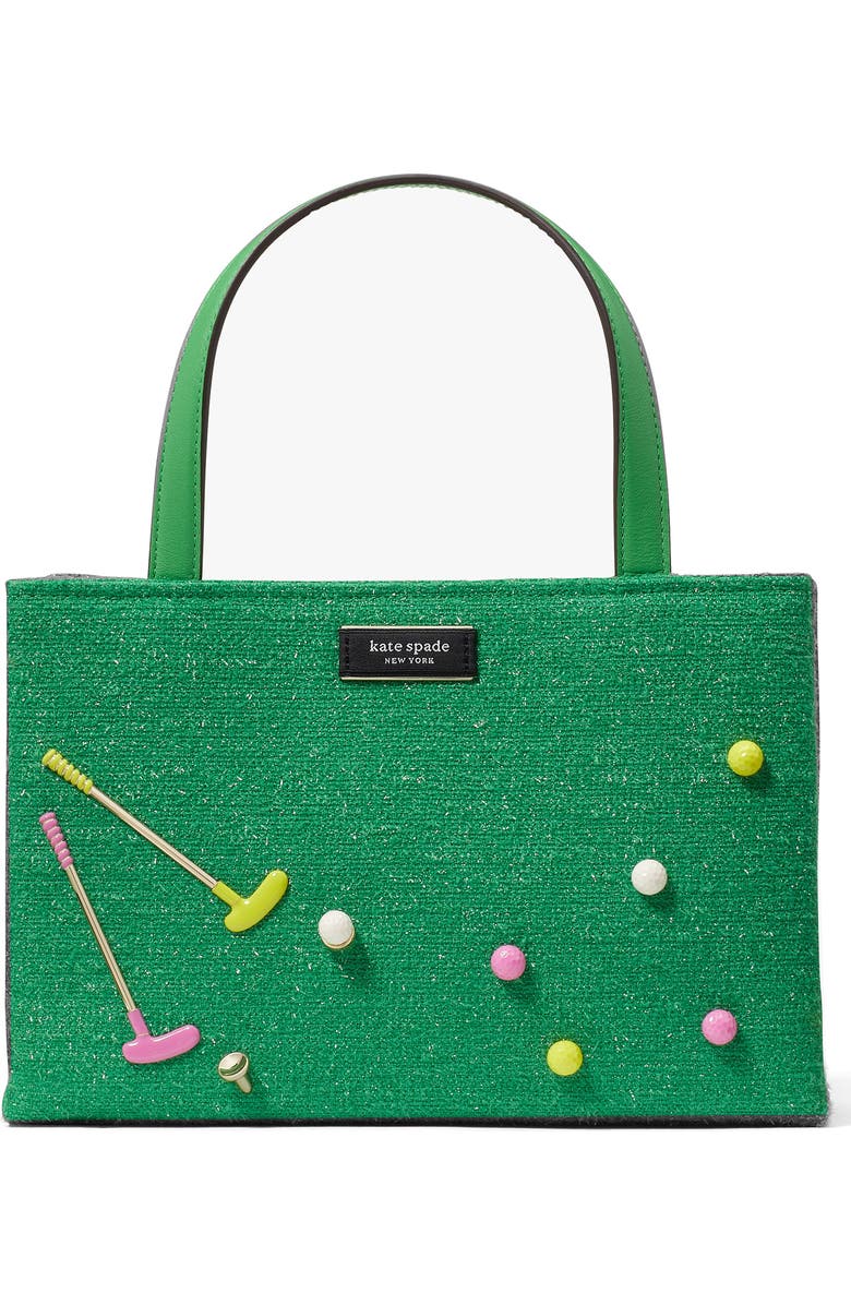 Kate Spade New York small sam icon astroturf top handle bag, Main, color,