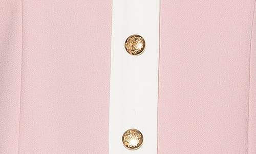 Alexia Admor Emery Collared Button-up Shirt In Pink