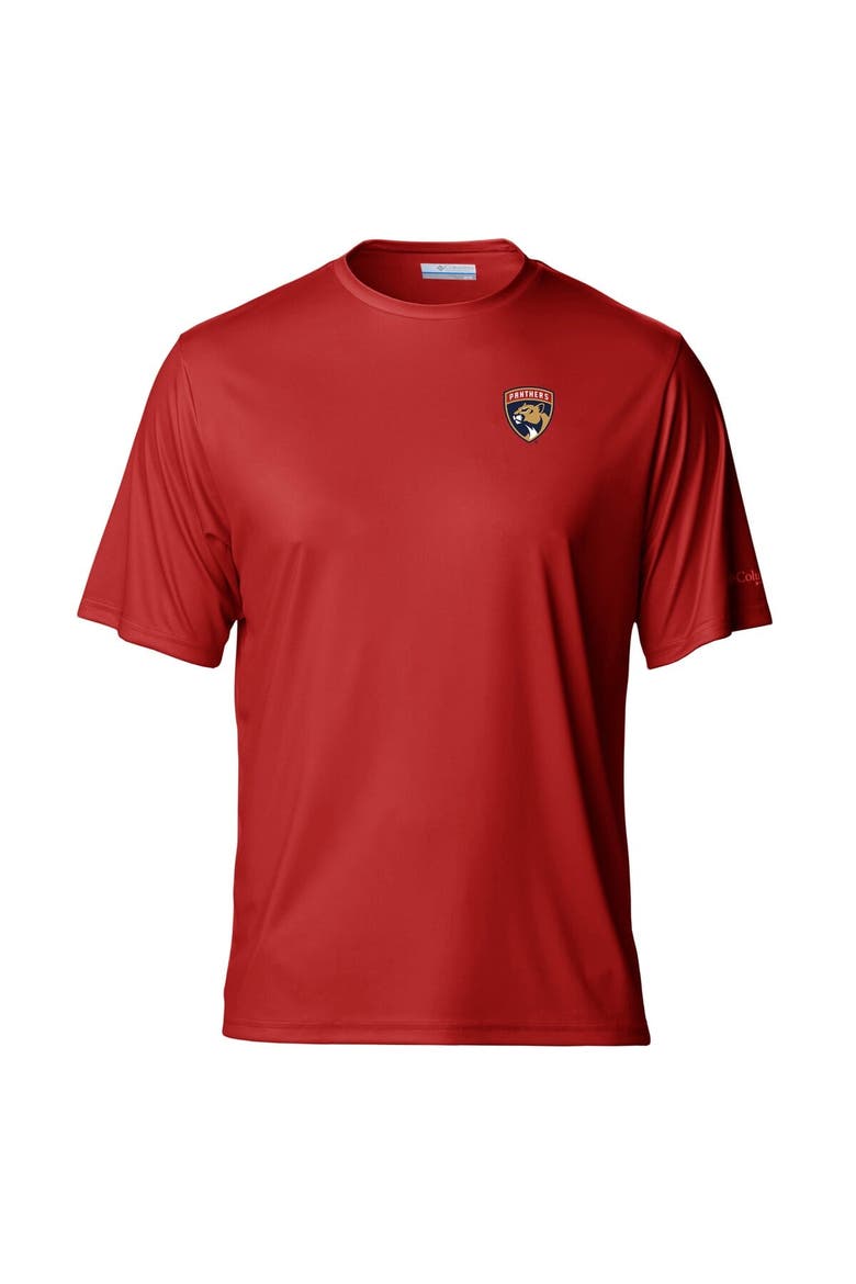 Men's  Red Florida Panthers Terminal Tackle Omni-Shade T-Shirt, Alternate, color, Red